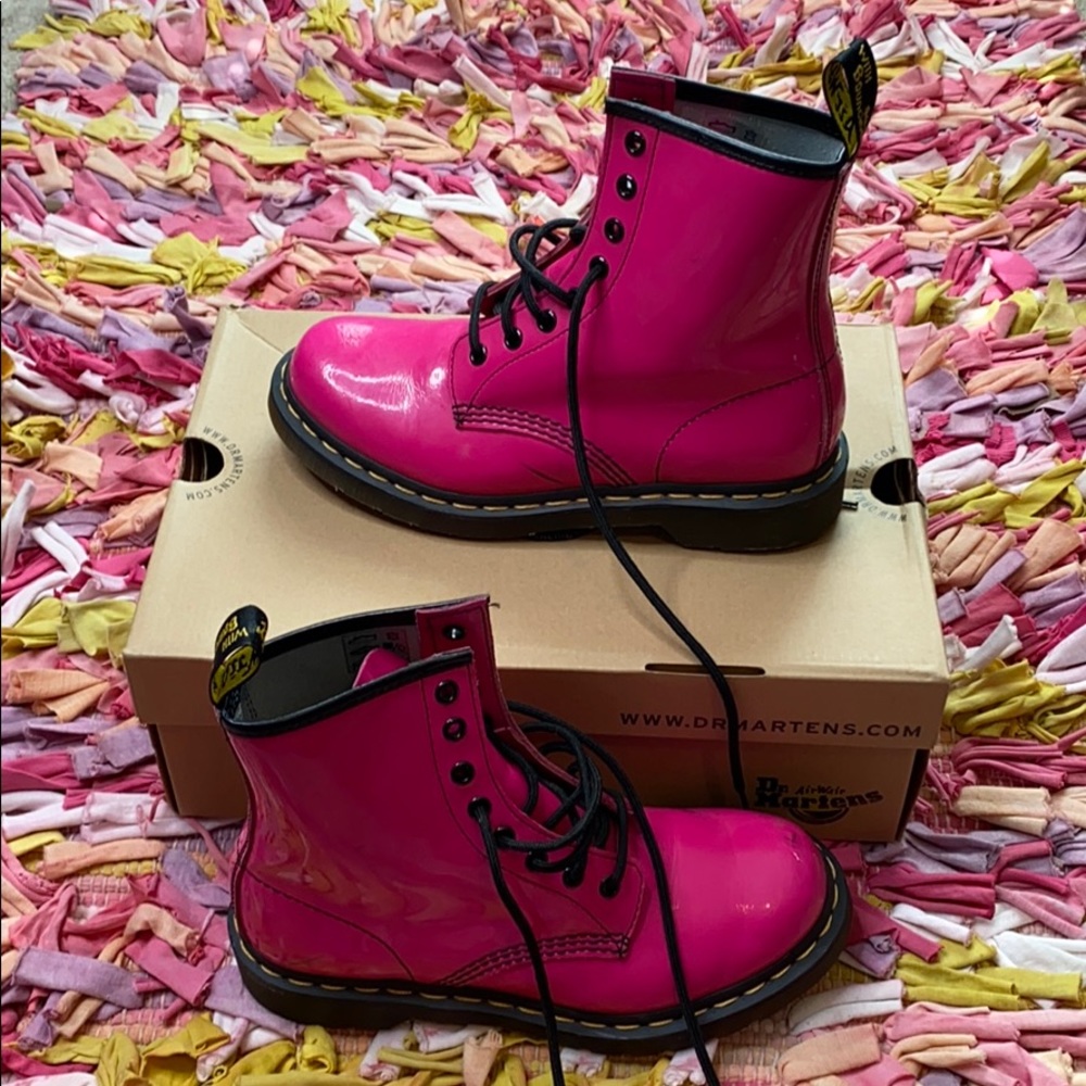 Pink Dr. Martens